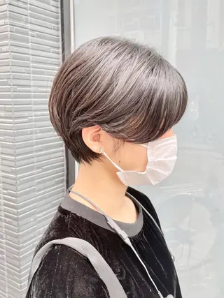 ショート カラー ショート/ボブ/ 透明感カラー/ほのかのヘアスタイル