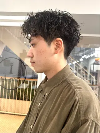 ショート パーマ メンズ メンズ似合わせ🪞 kotoriのヘアスタイル