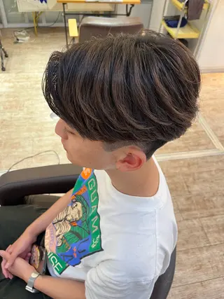 メンズ ボブ／艶カラー ❣️マナミのヘアスタイル