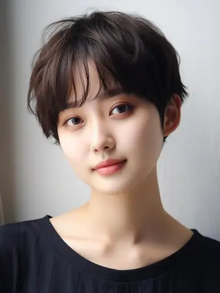 ショート カラー 表参道/さあ や/大人ナチュラルのヘアスタイル