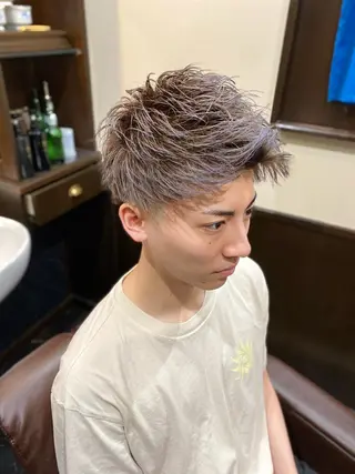 ショート カラー メンズ 山田 哲平のヘアスタイル