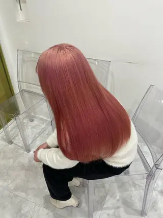 ロング ♡暖色ガーリー/ ピンク/かえで♡のヘアスタイル