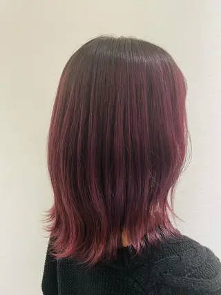 セミロング カラー 松井 竜輝のヘアスタイル