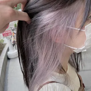 ロング 赤味消しくすみカラー 💕髪質改善/梅田のヘアスタイル