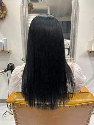 セミロング カラー 髪質改善アンジュール かのんのヘアスタイル