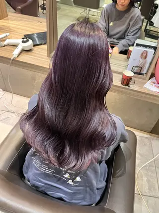 ロング カラー 川越 輝梨奈のヘアスタイル