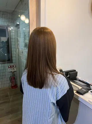 ロング カラー 難波ブリーチカラー ⭐︎瀬尾拓充のヘアスタイル