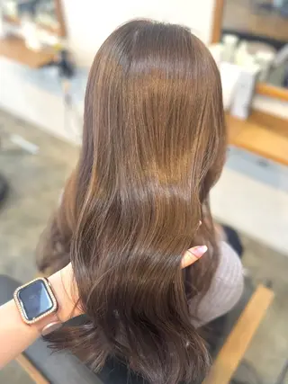 セミロング 髪質改善ストレート Airi🪽🫧のヘアスタイル