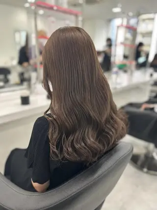 カラー 𓏸レイヤー髪質改善 透けカラーカノン🫧のヘアスタイル