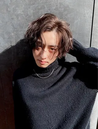 ミディアム カラー ヘアアレンジ ✨【公式】渋谷メンズ サロン BLUCK✨のヘアスタイル