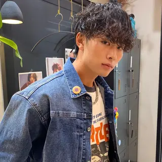 ショート パーマ メンズ ダウンパーマ 【sity.ザイク】のヘアスタイル