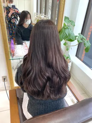 ロング カラー ヘアアレンジ 透明感カラー 古山 結季🌙🖤のヘアスタイル