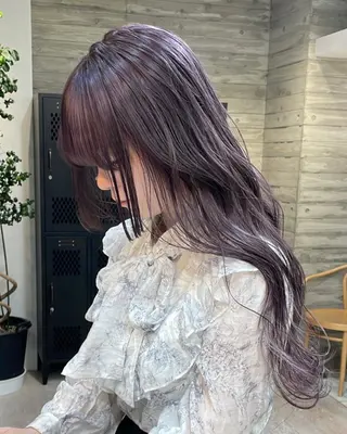 ロング カラー ヘアアレンジ ササキカズマ〻透明感 〻色落ち〻赤み消しのヘアスタイル