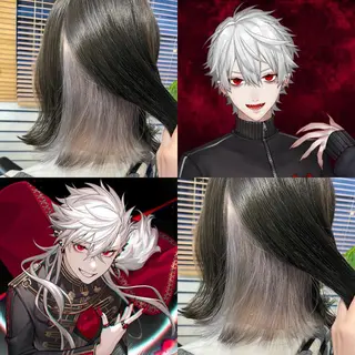 ミディアム カラー インナーカラー 推し ブリーチ  髪質改善のヘアスタイル