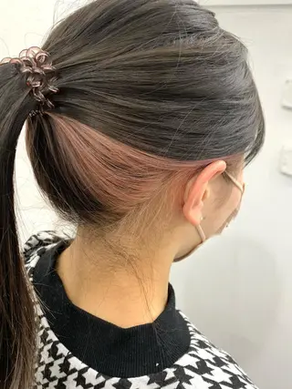 ロング カラー レイヤー ハイトーン 暖色⭐︎KANAKOのヘアスタイル
