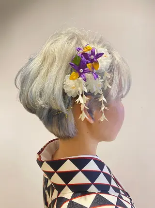 ショート ヘアアレンジ 艶髪🌿美髪 大塚礼乃【西荻窪】のヘアスタイル