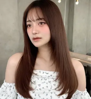 ロング 縮毛矯正/髪質改善/ レイヤー/石井龍のヘアスタイル