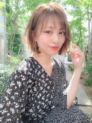 ショート カラー 🩶透髪×モテ髪🩶 池袋SHE🏹🩶のヘアスタイル