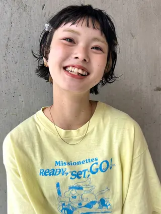 ショート カラー パーマ baLon.fem/ 澤田 奈々子のヘアスタイル