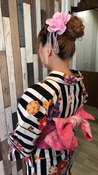 ヘアアレンジ estribe みつかのヘアスタイル