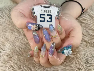 ネイル 神田 ココナッツのネイルデザイン