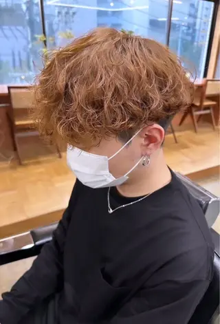 カラー パーマ メンズ 柴田 りかのヘアスタイル