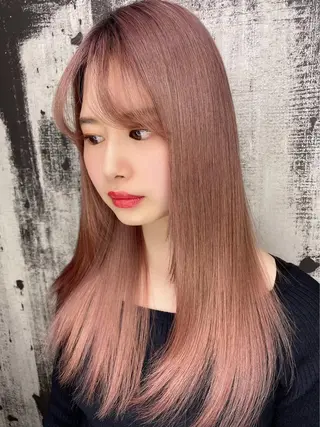 セミロング カラー くせ毛多毛特化 高橋　淳のヘアスタイル