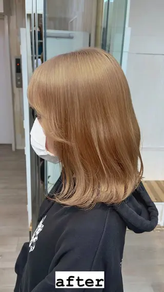 ミディアム カラー パーマ ヘアアレンジ メンズ 二ヶ月綺麗なデザイン カット/星野六三四のヘアスタイル