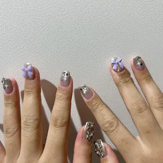 ネイル パラあり！フィルイン 美フォルムのネイルデザイン