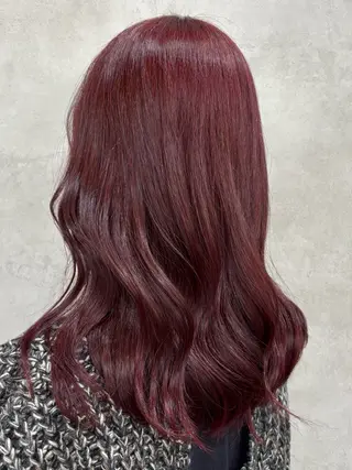 ミディアム カラー Rin♡透明感ピンク 🎀白肌ラベンダーのヘアスタイル