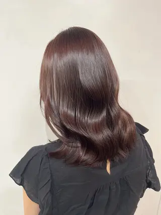 セミロング カラー 🩵レイヤー✖︎ 髪質改善🩵リョウヤのヘアスタイル
