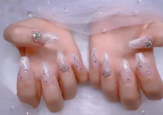 ネイル 🐳彩羽チップ 長さだし専門🐳のネイルデザイン