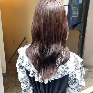 ロング カラー 天王寺韓国ヘア 小山歓実のヘアスタイル