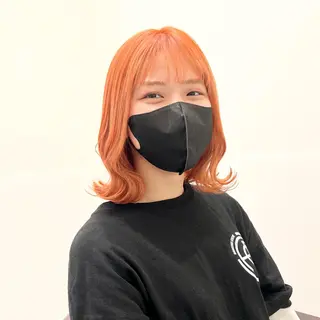 ミディアム カラー 🩵ブリーチカラー 🐈MIORI🩵のヘアスタイル