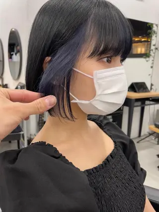 ミディアム カラー ブリーチダブルカラー 【koide】のヘアスタイル
