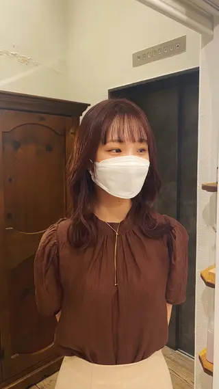 ミディアム カラー 透明感カラー 🦙なりたりみのヘアスタイル
