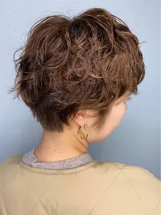 ショート パーマ 🌈似合わせカット 中村隆寛のヘアスタイル