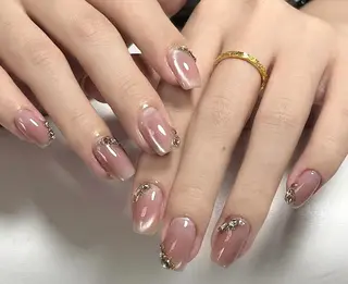 ネイル By moonネイル 🌷ワンホン/韓国風のネイルデザイン