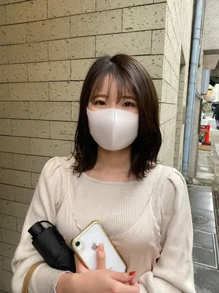 ミディアム カラー ヘアアレンジ 韓国好き🇰🇷 美容師MIKUのヘアスタイル