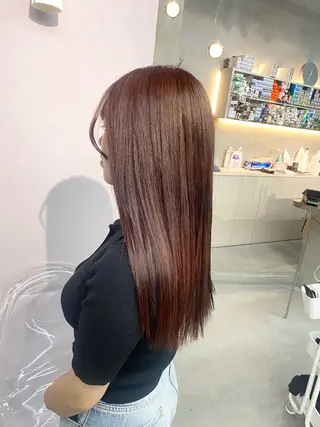 ロング カラー 前橋 姫奈のヘアスタイル