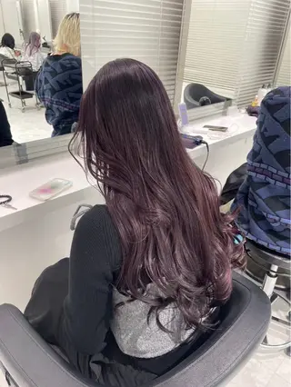 ロング カラー うる艶ストレート♡透 明感カラー♡かずまるのヘアスタイル