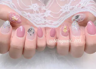 ネイル 23時まで❤︎韓国、 ワンホンネイルのネイルデザイン