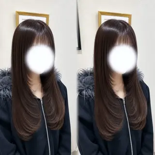ロング カラー 透明感/チョコカラー 💍TAMA💍のヘアスタイル