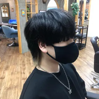 カラー メンズ 中村 彪我のヘアスタイル