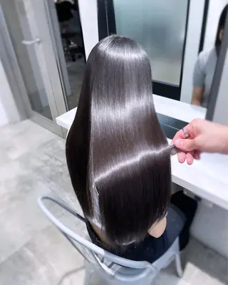 ロング 韓国レイヤーカット 髪質改善▫️水野有真のヘアスタイル