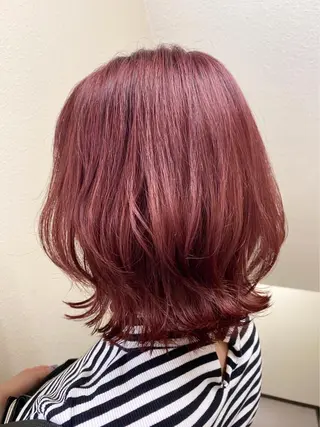ミディアム カラー パーマ ヘアアレンジ メンズ マツエク・マツパ 女性専用サロン梅田 髪質改善カラーakiのヘアスタイル
