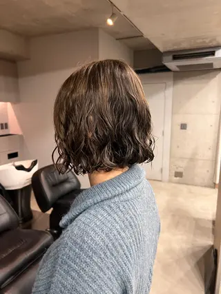 パーマ ショートボブ/似合 わせショート/表参道のヘアスタイル