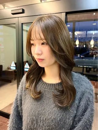 ロング カラー 樋口智士/倉敷/中庄 /縮毛矯正/髪質改善のヘアスタイル