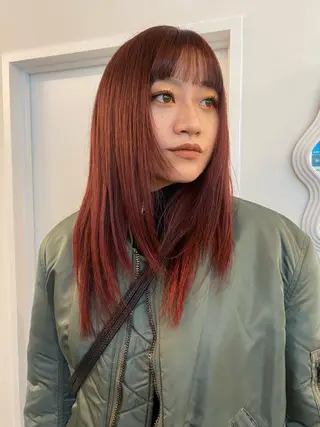 セミロング カラー ichika/福岡 /透明感カラー🤎のヘアスタイル