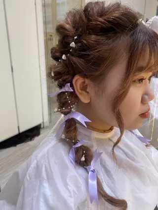 ヘアアレンジ 駅チカ【ali'i】 アリイ花崎友美☘のヘアスタイル